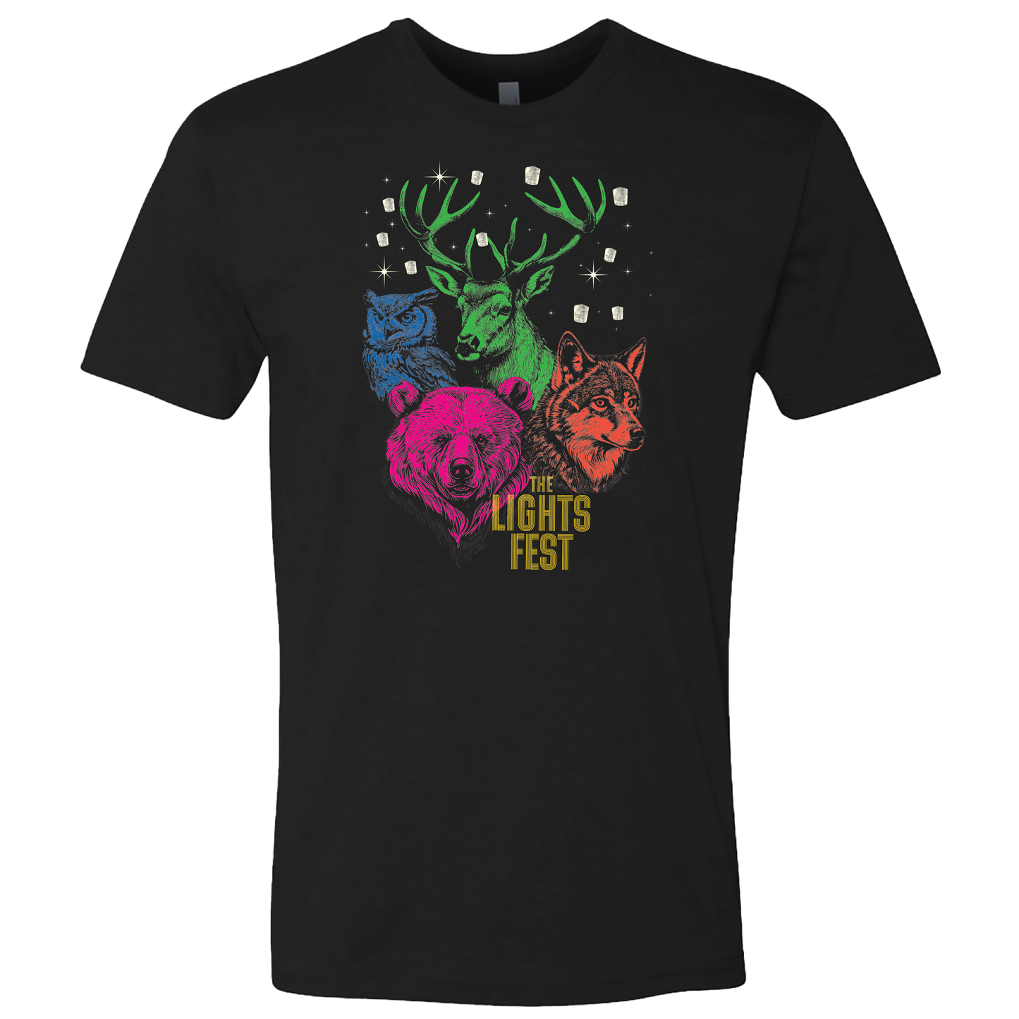 Lights Neon Wildlife T-Shirt